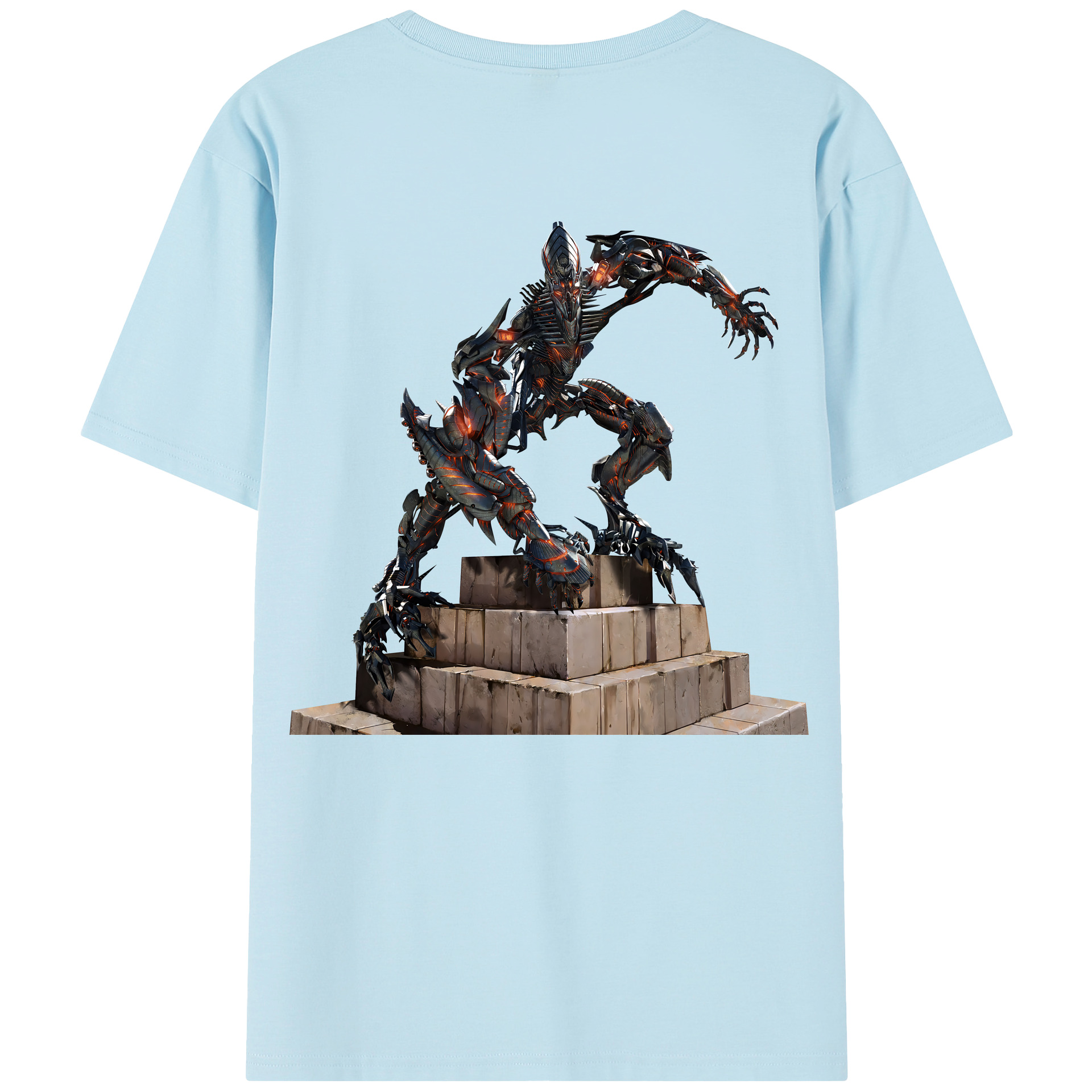 （画像用） Transformers トランスフォーマー 綿100％半袖Tシャツ（背面プリント）
